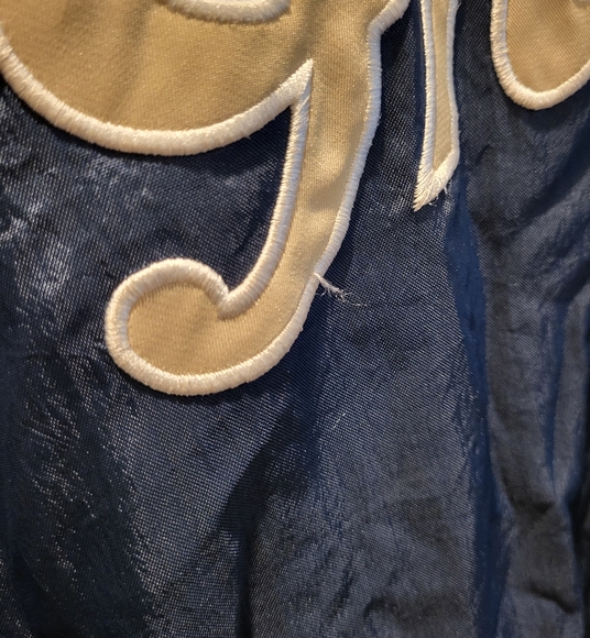 Vintage 90s Champion Notre Dame Irish Shamrock Windbreaker Nylon Jacket Sz Large - Picture 3 of 7